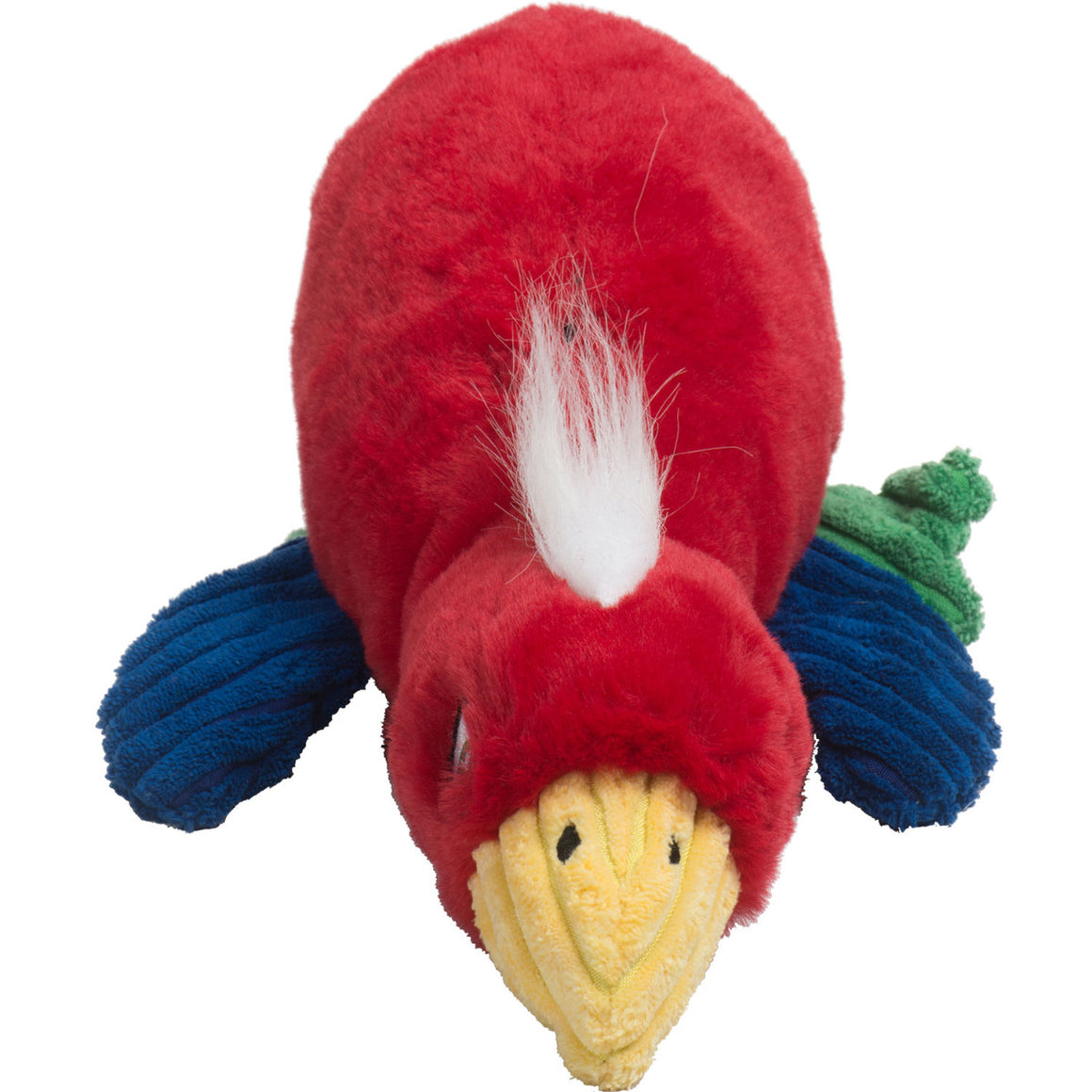 HuggleHounds Fuzzy Flock Knottie Parrot Dog Toy