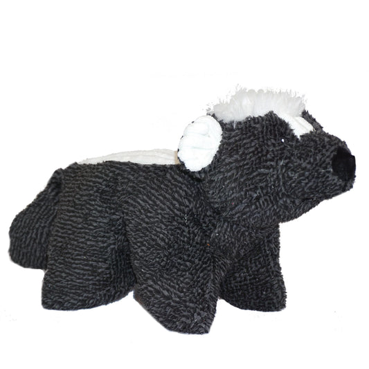 HuggleHounds Squooshie Skunk Plush Dog Toy