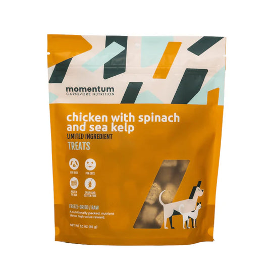 Momentum Freeze Dried Chicken with Spinach & Sea Kelp Treats