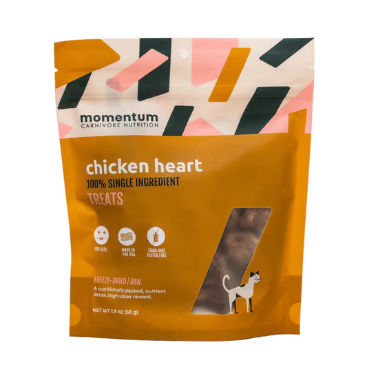 Momentum Freeze Dried Chicken Heart Cat Treats