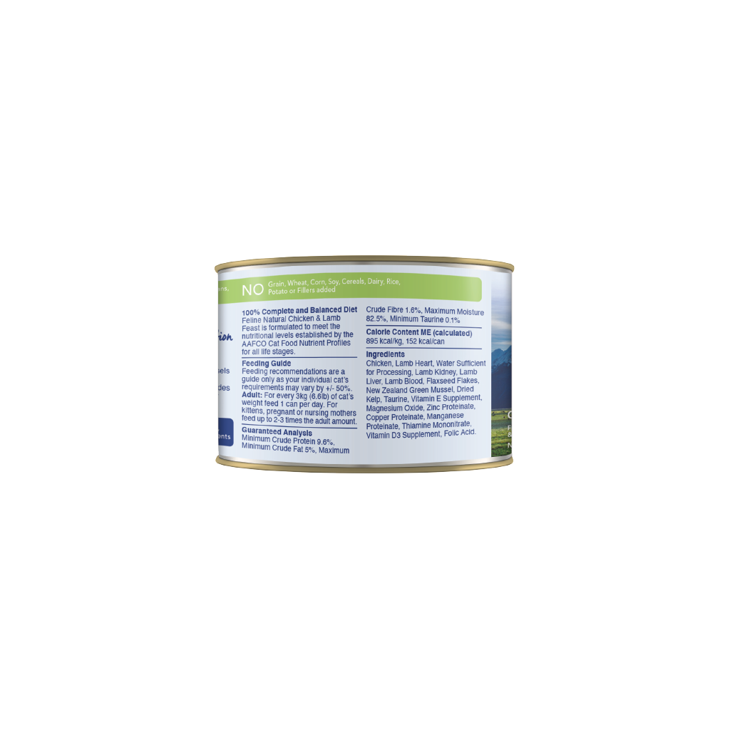 Feline Natural Chicken & Lamb Feast Canned Cat Food 6 oz