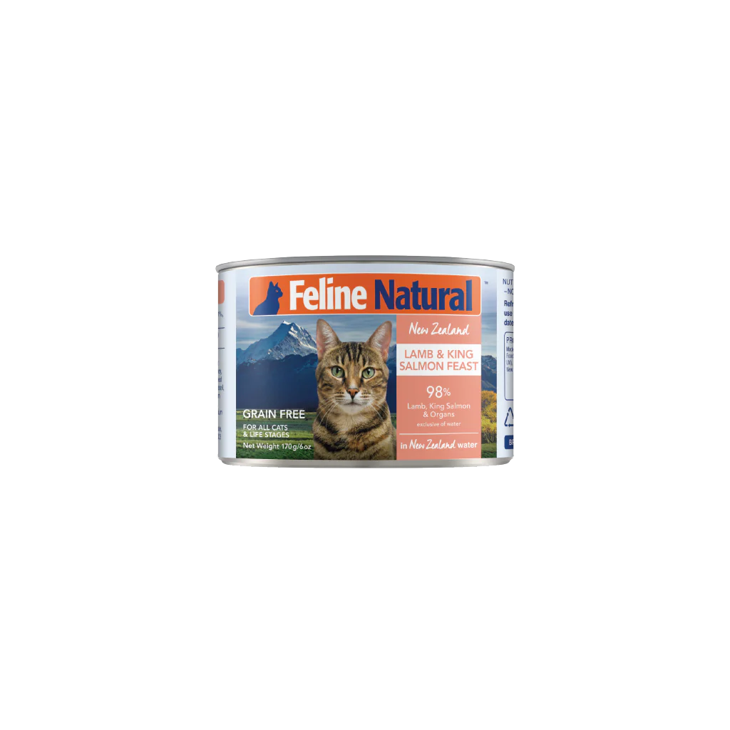 Feline Natural Lamb & King Salmon Canned Cat Food 6oz