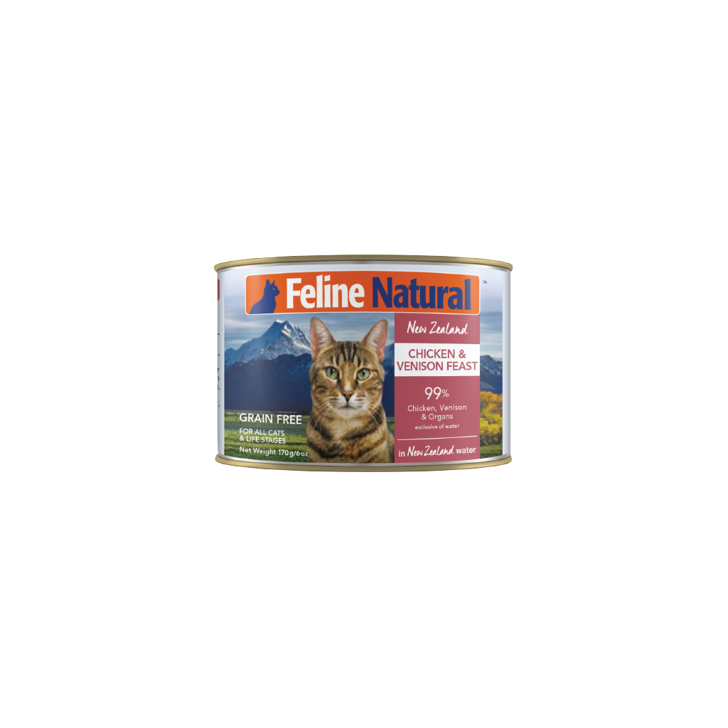 Feline Natural Chicken & Venison Feast Canned Cat Food 6 oz