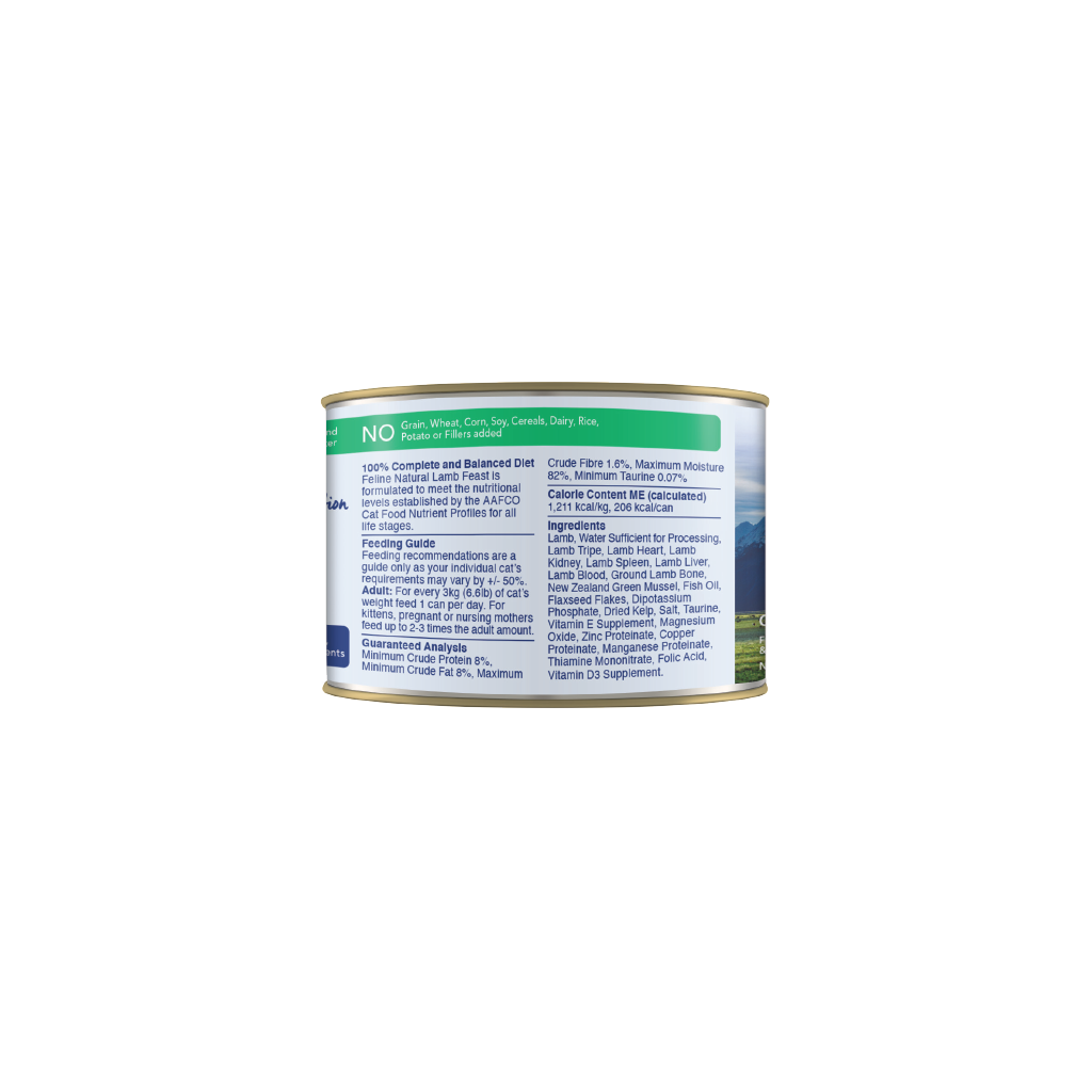 Feline Natural Lamb Feast Canned Cat Food 6 oz