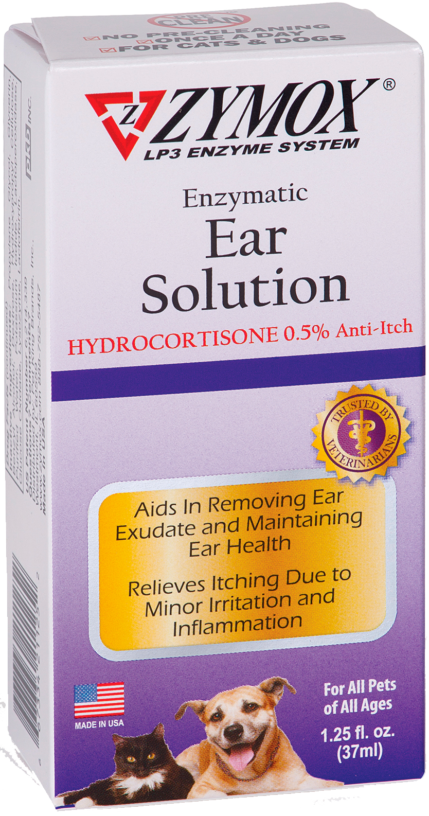 Zymox Enzymatic Ear Solution w/ 0.5% Hydrocortisone 1.25oz