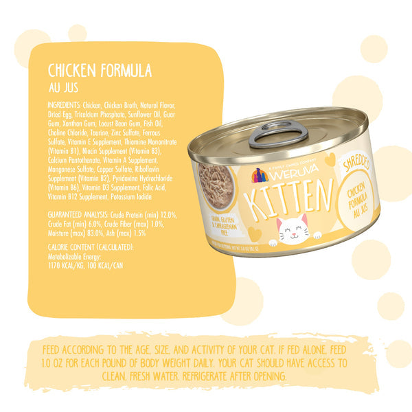 Weruva Kitten Chicken Au Jus 3 oz