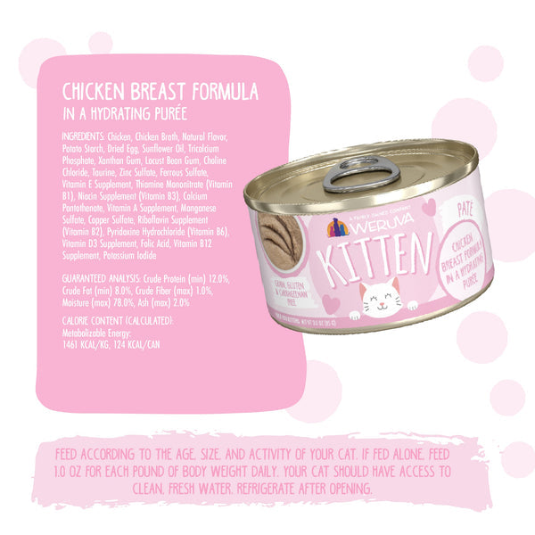 Weruva Kitten Chicken Breast Puree 3oz