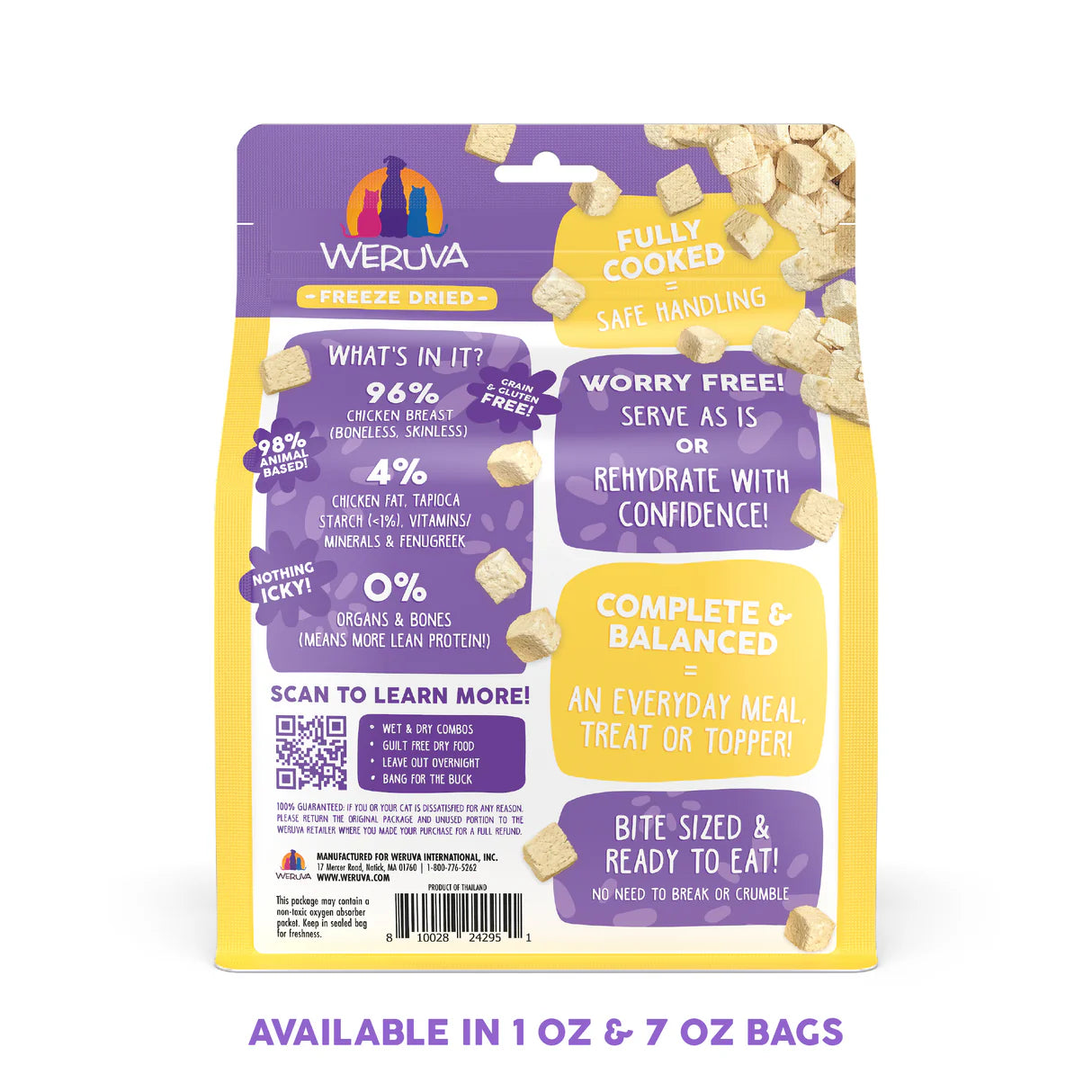 Weruva Paw Lickin Chicken Freeze Dried Cat Food