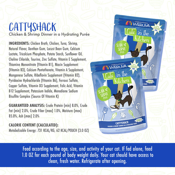 Cats in the Kitchen Slide Cattyshack 3-oz