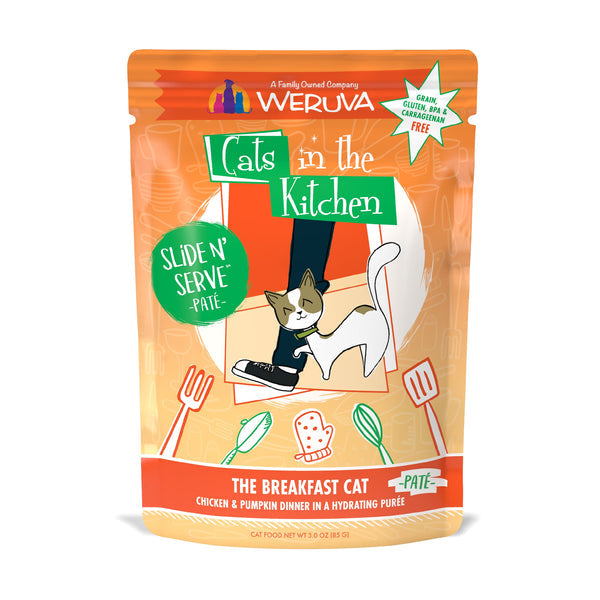 Cats in the Kitchen Slide Breakfast Cat 3-oz