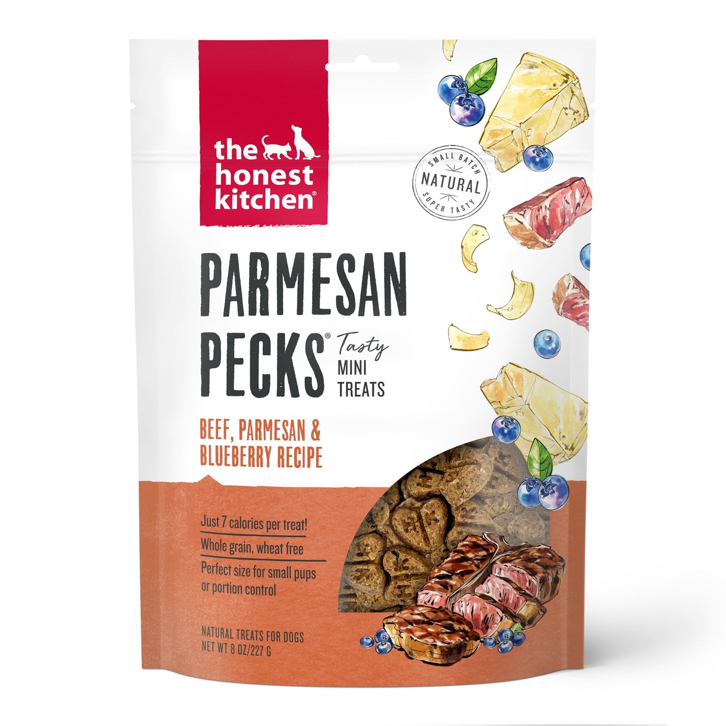Honest Kitchen Beef & Blueberry Parmesan Pecks 8 oz