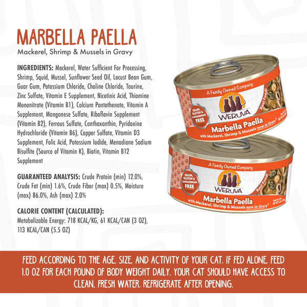 Weruva Marbella Paella Canned Cat Food 5.5-oz