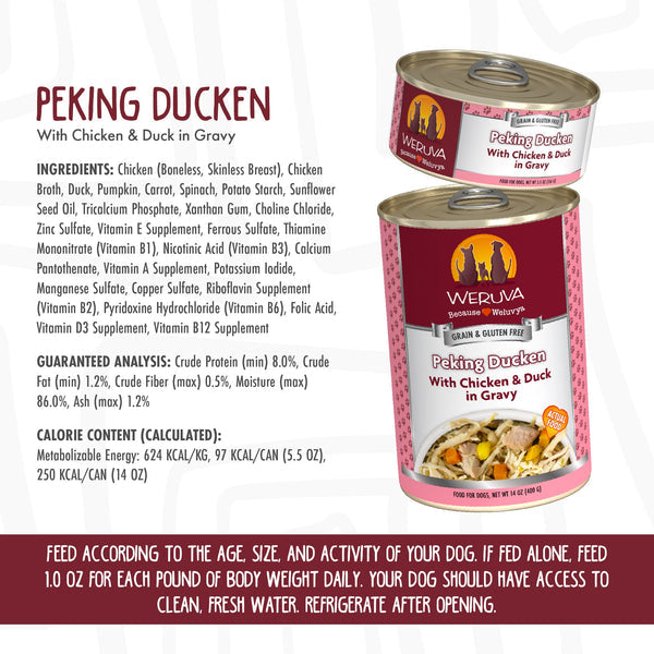 Weruva Peking Ducken Canned Dog Food 14-oz