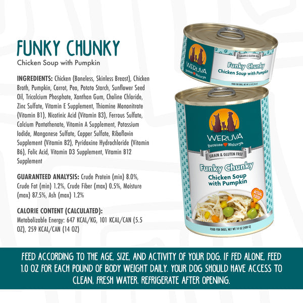 Weruva Funky Chunky Canned Dog Food 14-oz