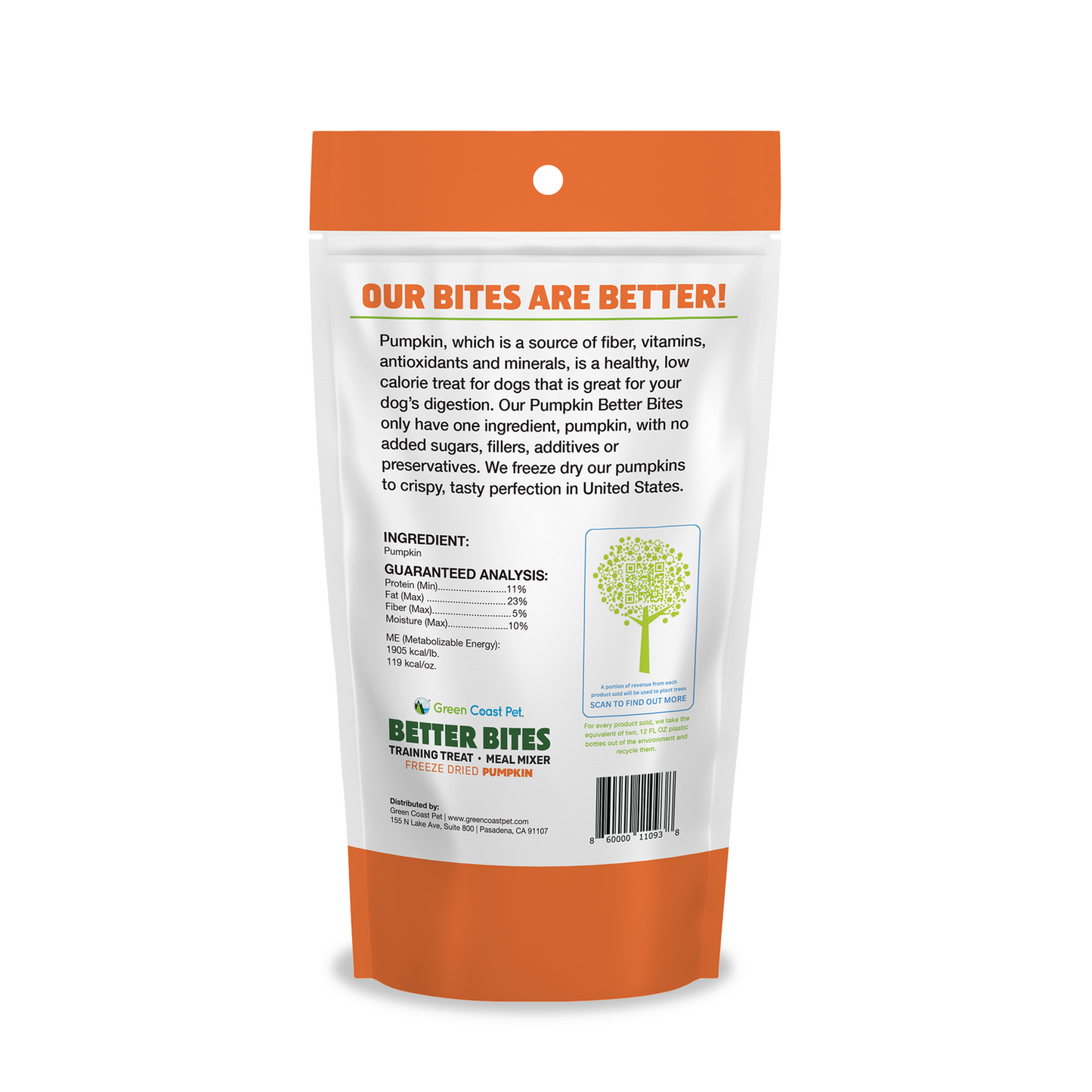Green Coast Pet Better Bites Pumpkin 1oz