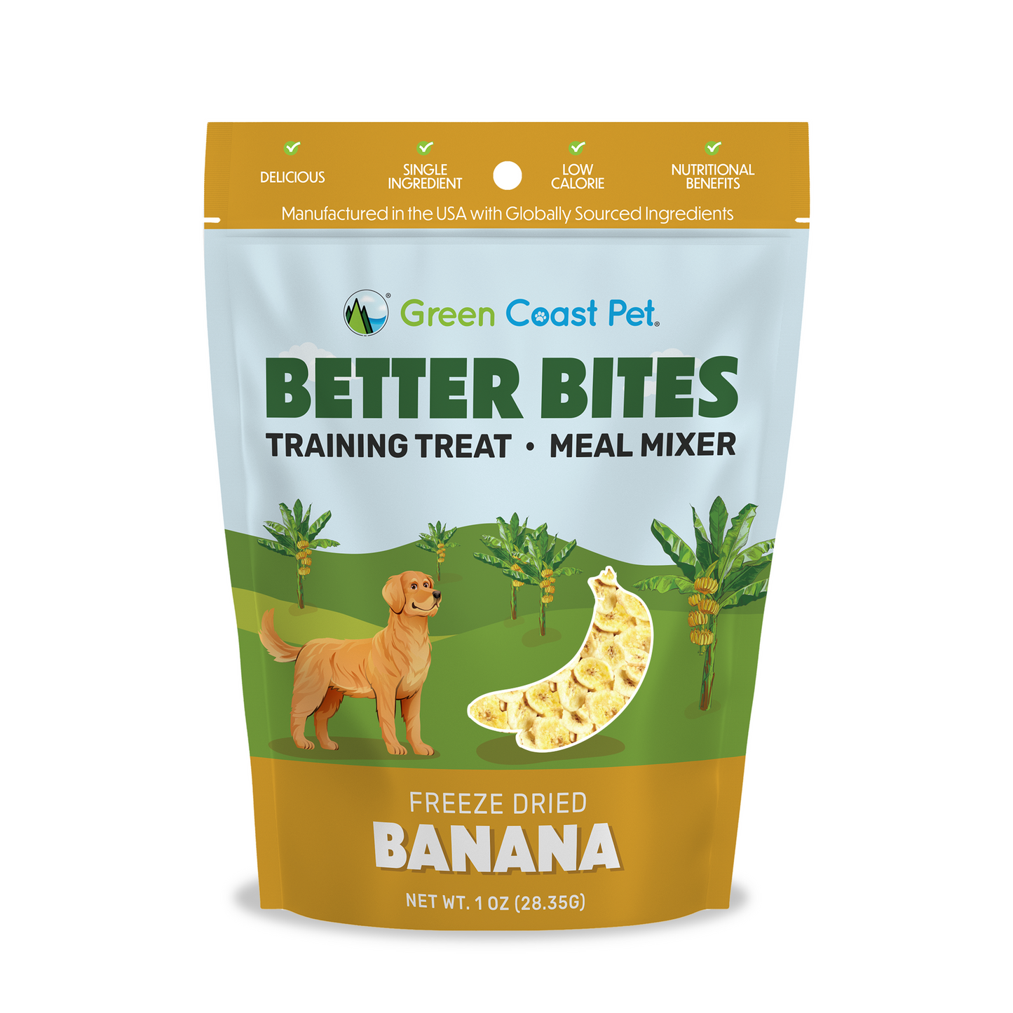 Green Coast Pets Better Bites Banana 1oz