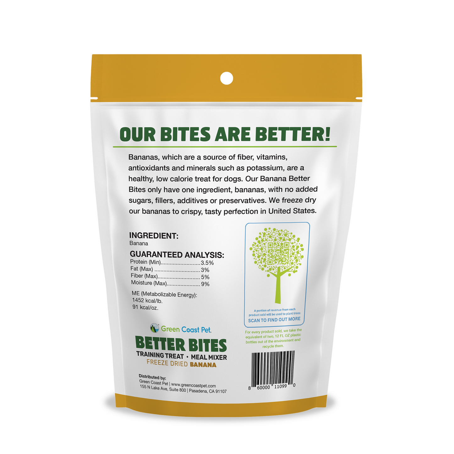 Green Coast Pets Better Bites Banana 1oz