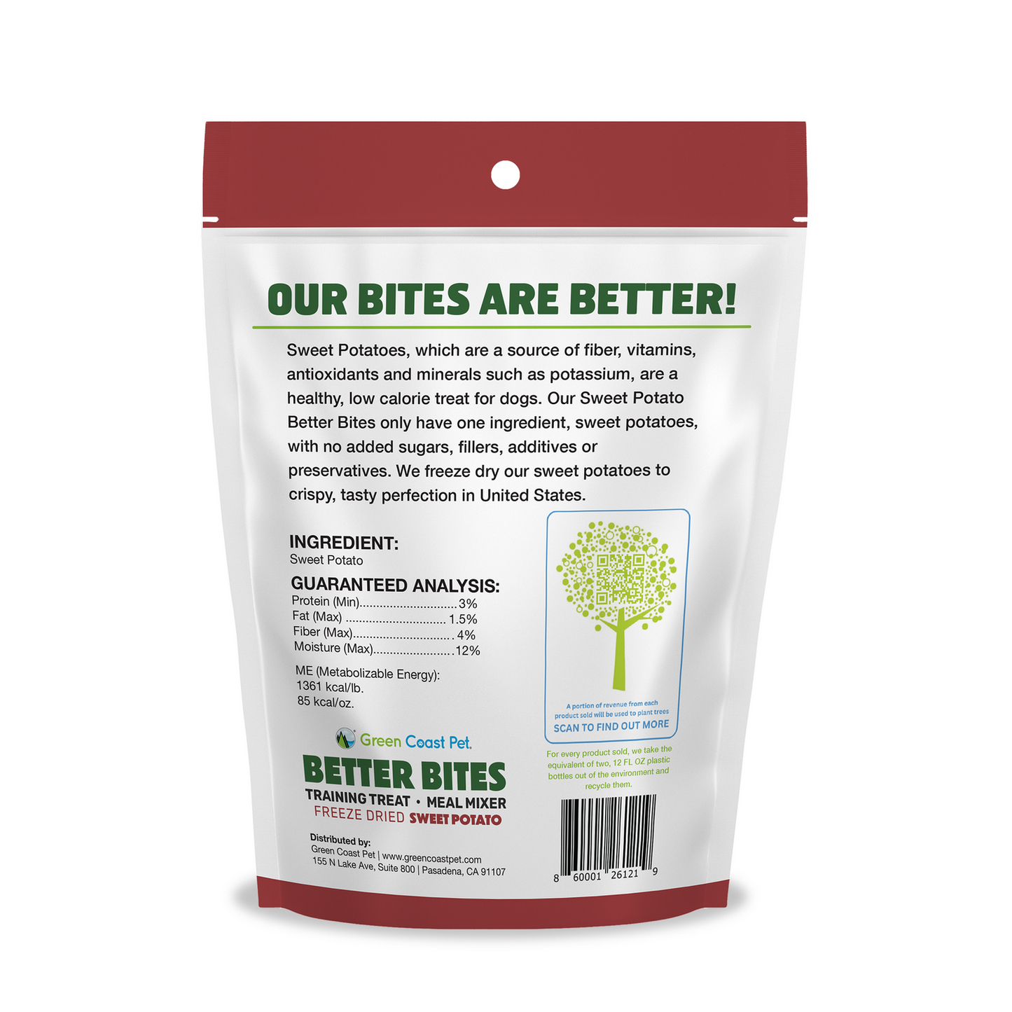 Green Coast Pet Better Bites Sweet Potato 1oz
