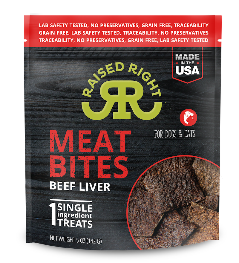 Raised Right Meat Bites Crispy Treats 5oz