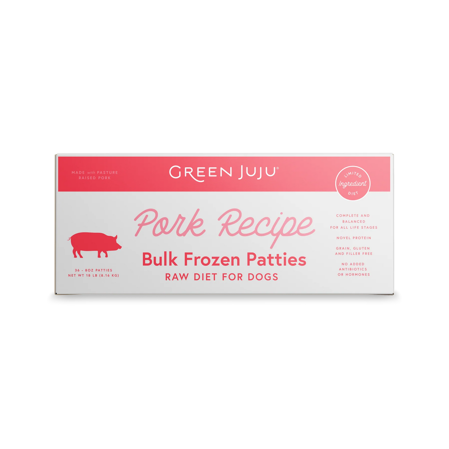 Green Juju Pork Recipe Frozen Patties & Sliders