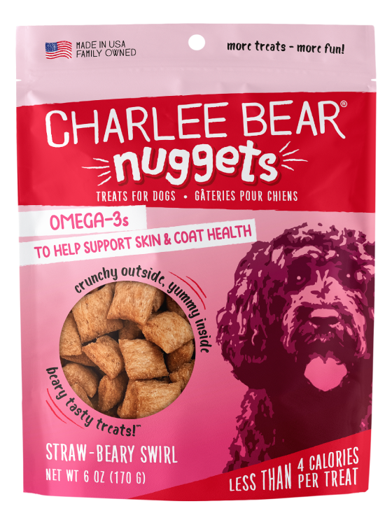 Charlee Bear Nuggets Straw-Beary Swirl 6oz