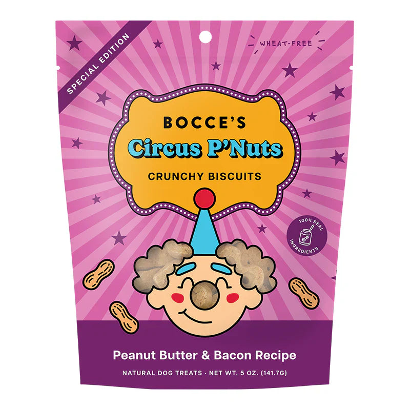Bocce's Circus Collection Circus P'nuts Crunchy Biscuits 5oz
