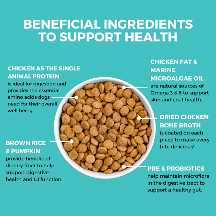KOHA Limited Ingredient Dry Bland Diet Chicken & Brown Rice Recipe with Pumpkin for Dogs 3.5lb