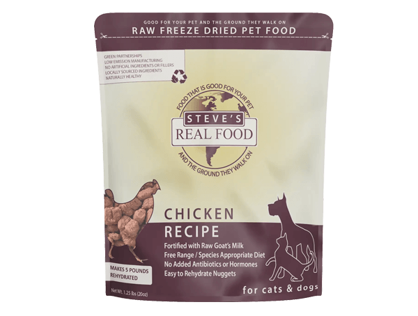 Steve's Real Food Freeze Dried Raw Nuggets Chicken Recipe 1.25lb