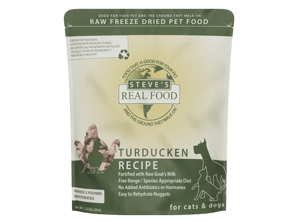 Steve's Real Food Freeze Dried Raw Nuggets Turducken Recipe 1.25lb