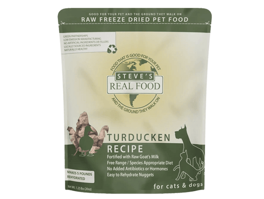 Steve's Real Food Freeze Dried Raw Nuggets Turducken Recipe 1.25lb