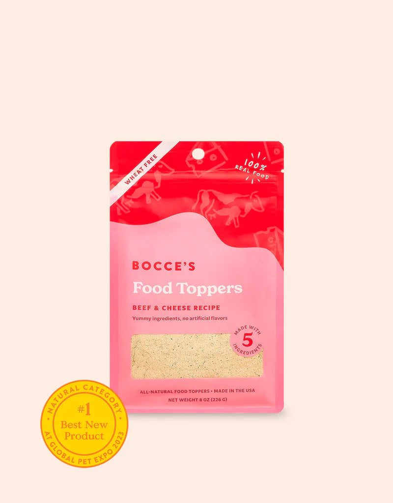Bocce's Bakery Food Toppers Beef & Cheese Recipe 8oz