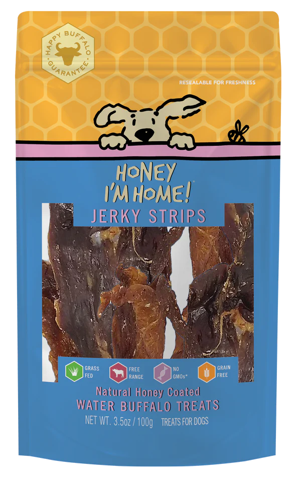 Honey I'm Home Buffalo Jerky Strips 3.5oz