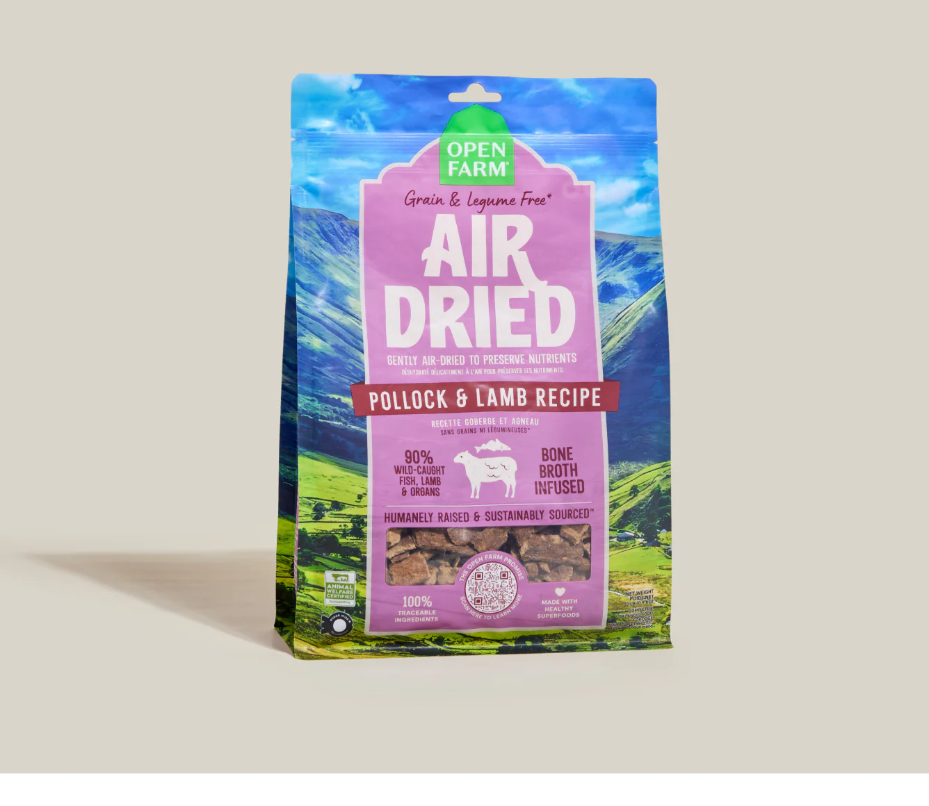 Open Farm Air Dried Pollock & Lamb Recipe 2lb