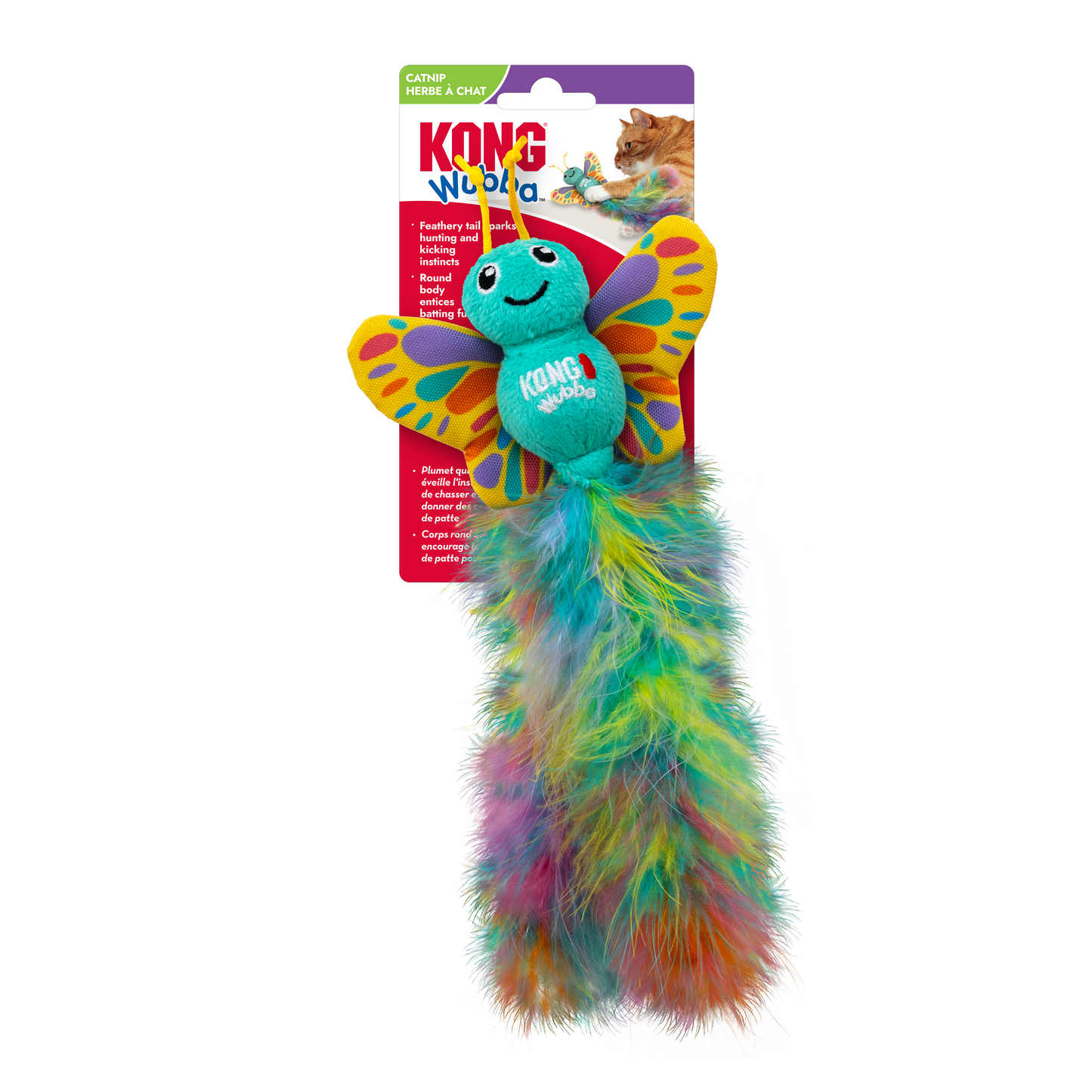 Kong Wubba Butterfly Cat Toy