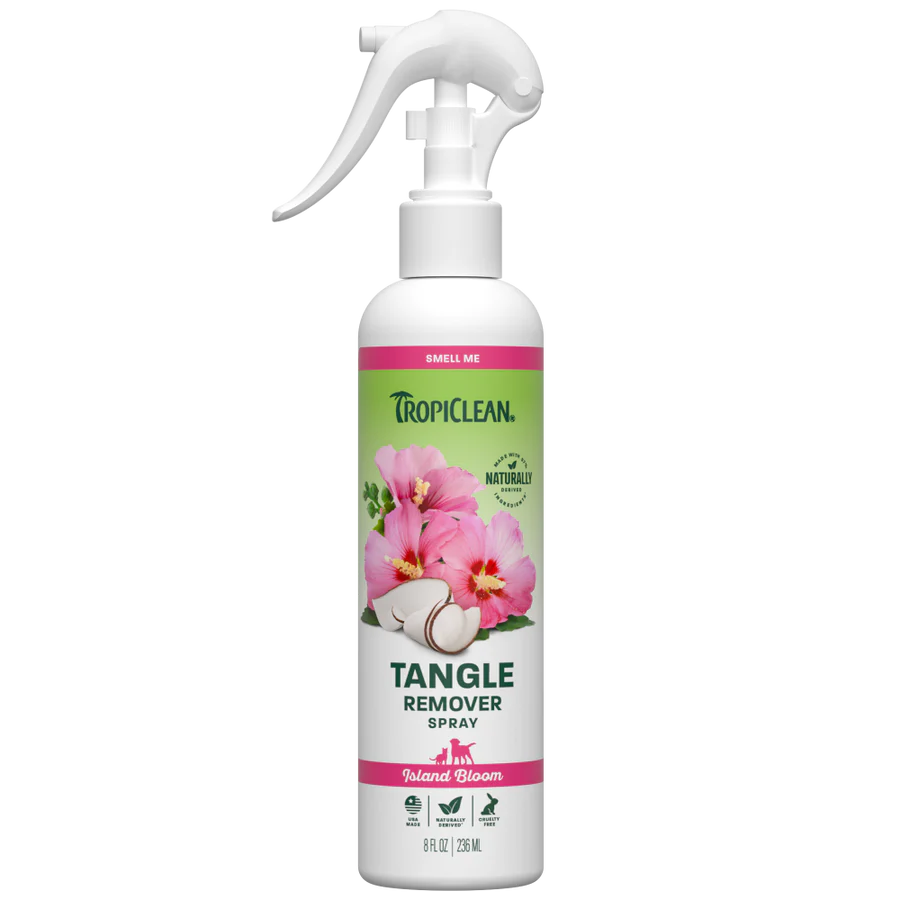 Tropiclean Tangle Remover Spray Island Bloom Scent 8oz