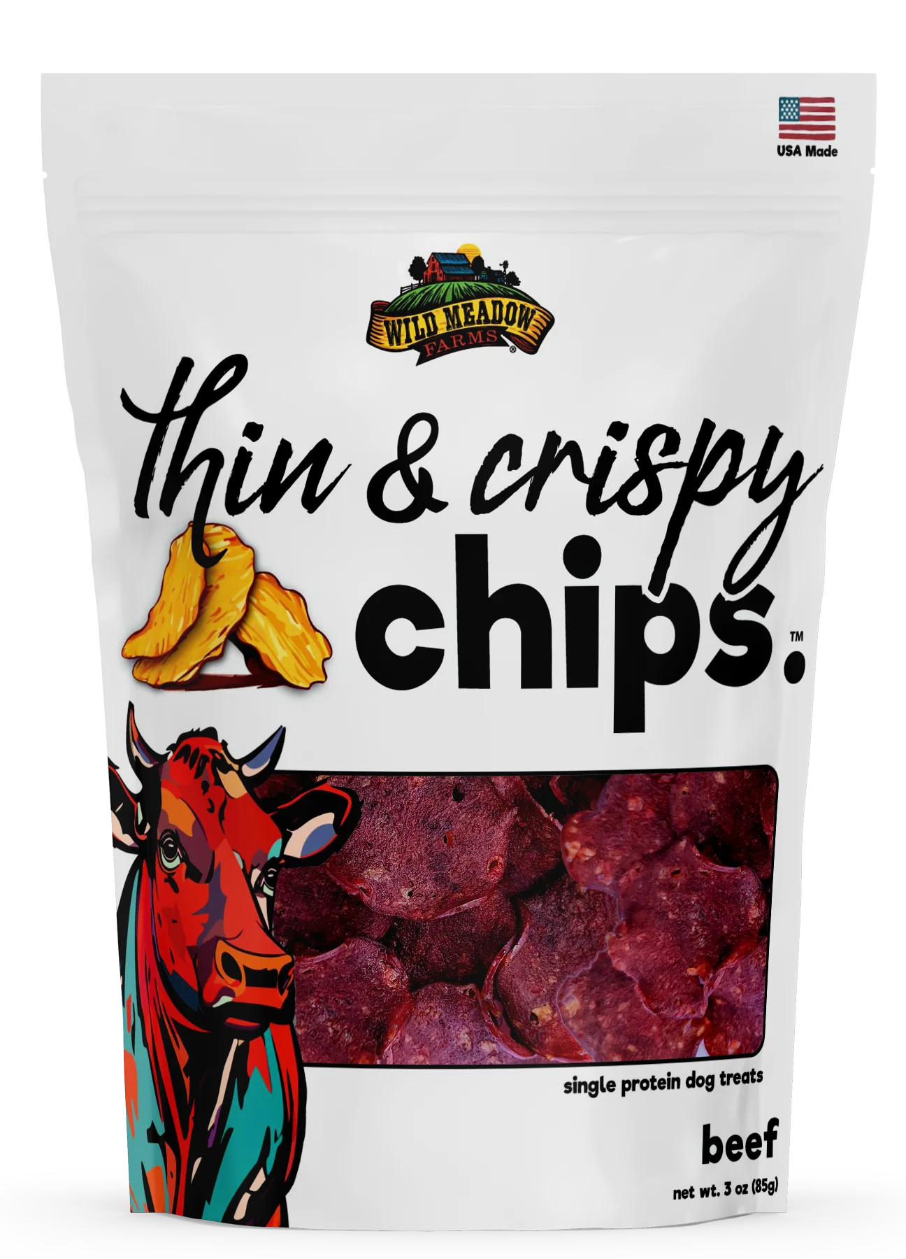Wild Meadow Farms Thin & Crispy Beef Chips 3oz