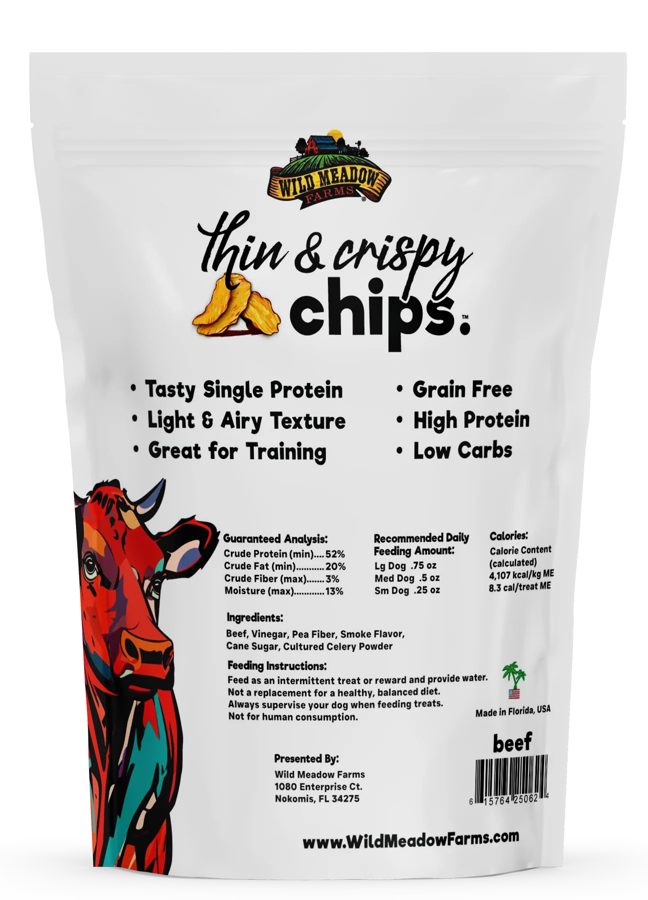 Wild Meadow Farms Thin & Crispy Beef Chips 3oz