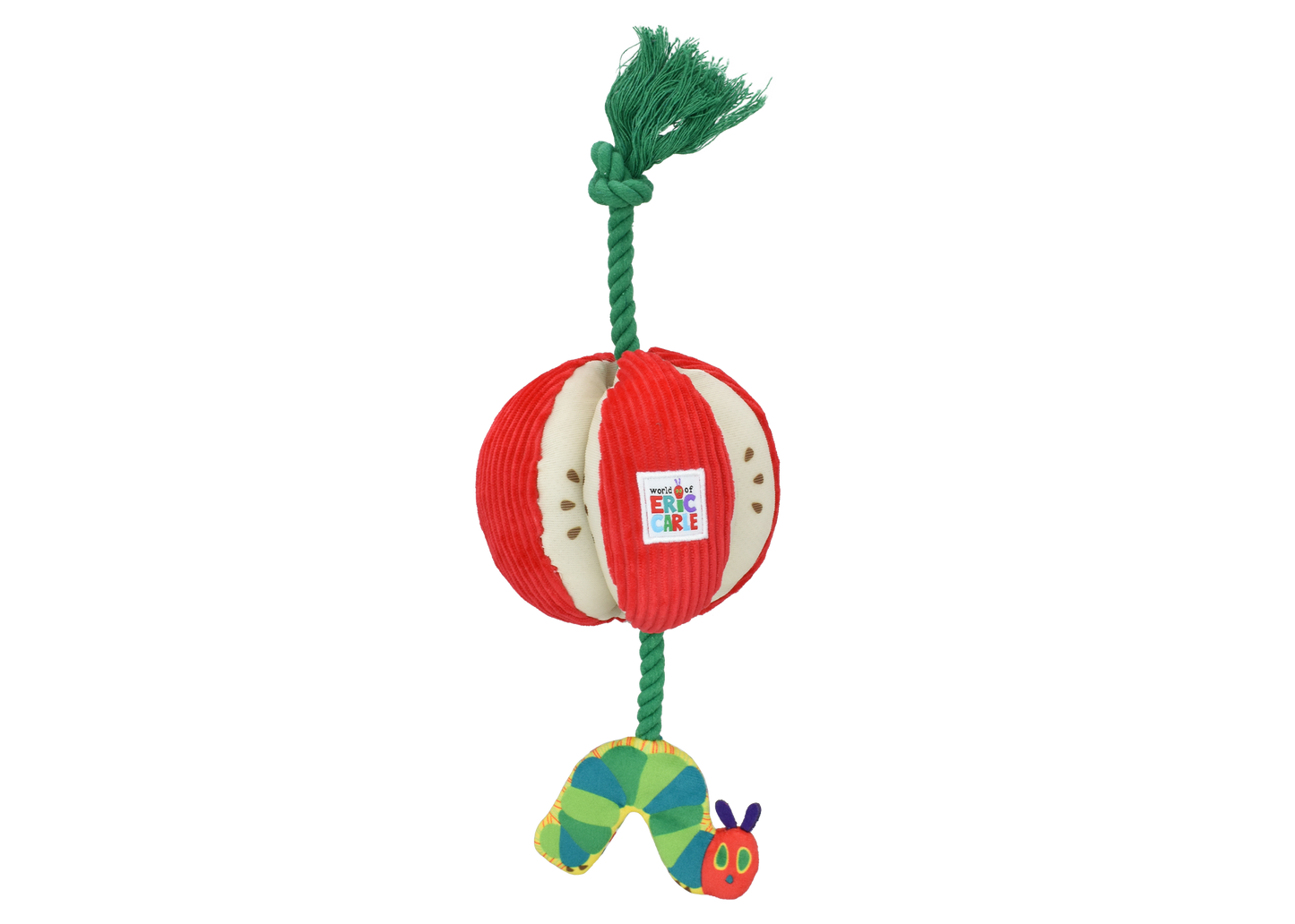 Multipet Eric Carle Very Hungry Caterpillar Apple Rope Tug 15"