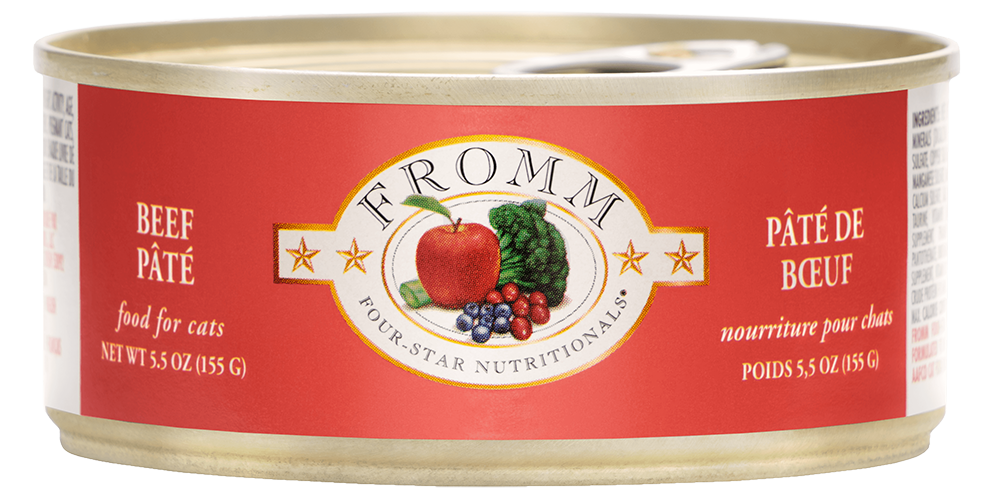 Fromm Four Star Beef Pate Canned Cat Food 5.5-oz