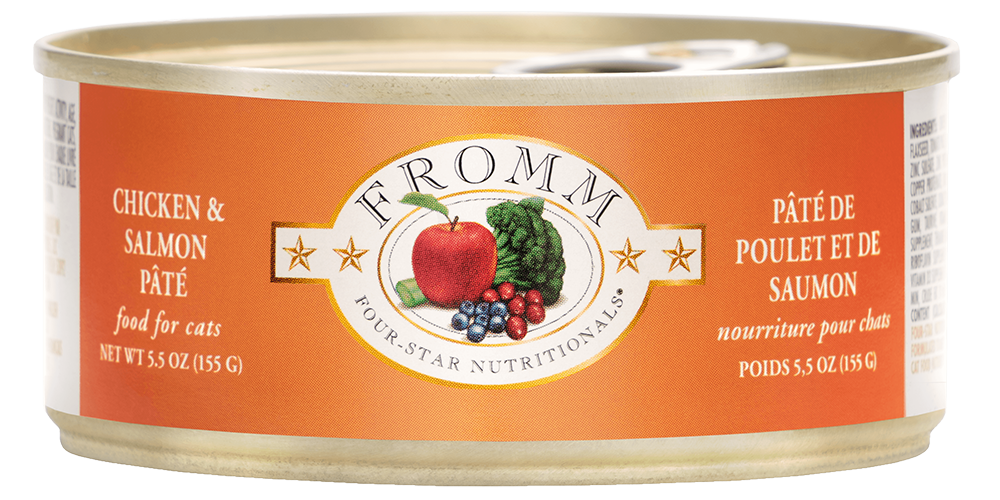 Fromm Four Star Chicken & Salmon Pate Canned Cat Food 5.5 oz