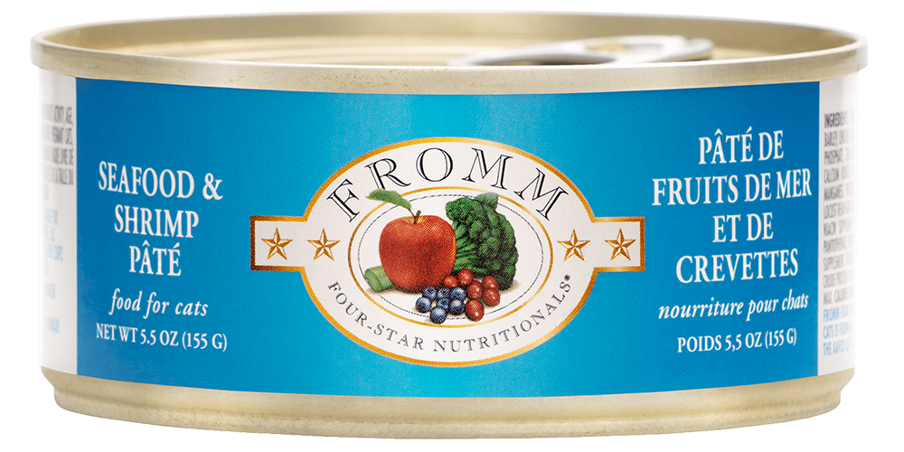 Fromm Four Star Seafood & Shrimp Pate Canned Cat Food 5.5 oz
