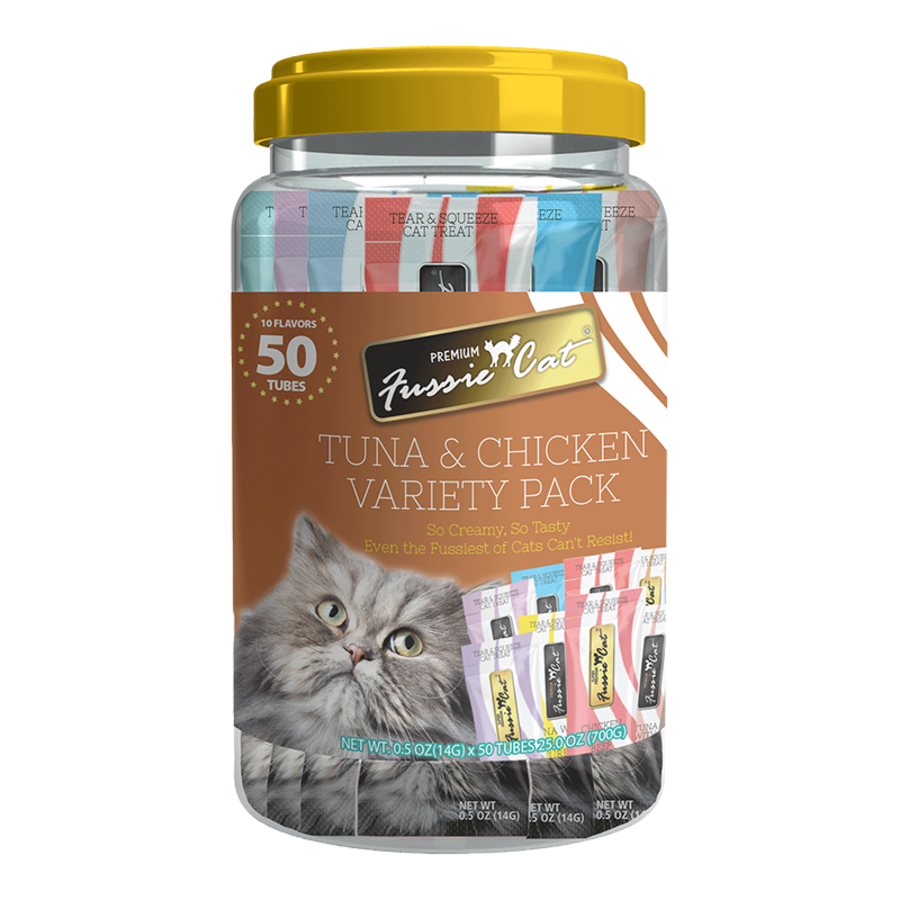 Fussie Cat Puree Treat 10 Flavor Variety 50pk