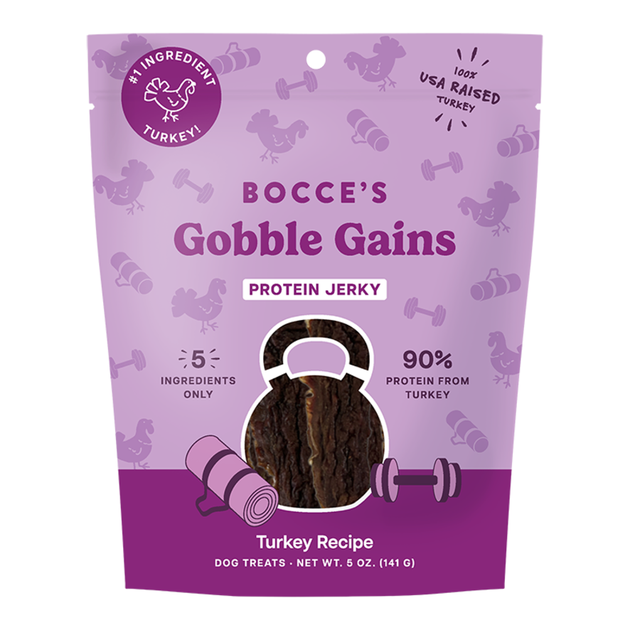 Bocce's Gobble Gains Protein Jerky 5oz