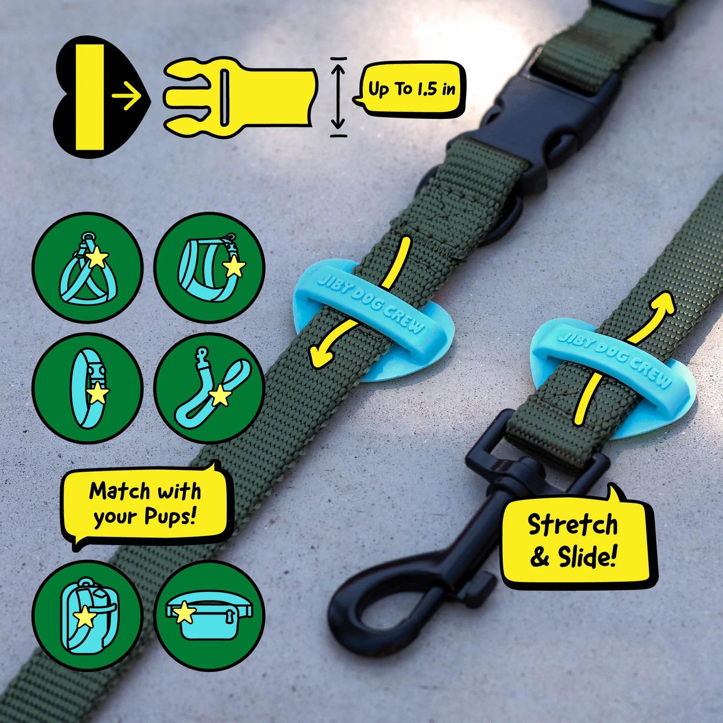 Jiby Dog Crew Charm Cute AF