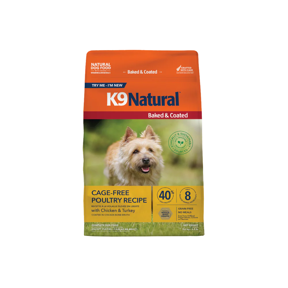 K9 Natural Baked & Coated Cage Free Poultry Recipe – Dog Day Afternoon