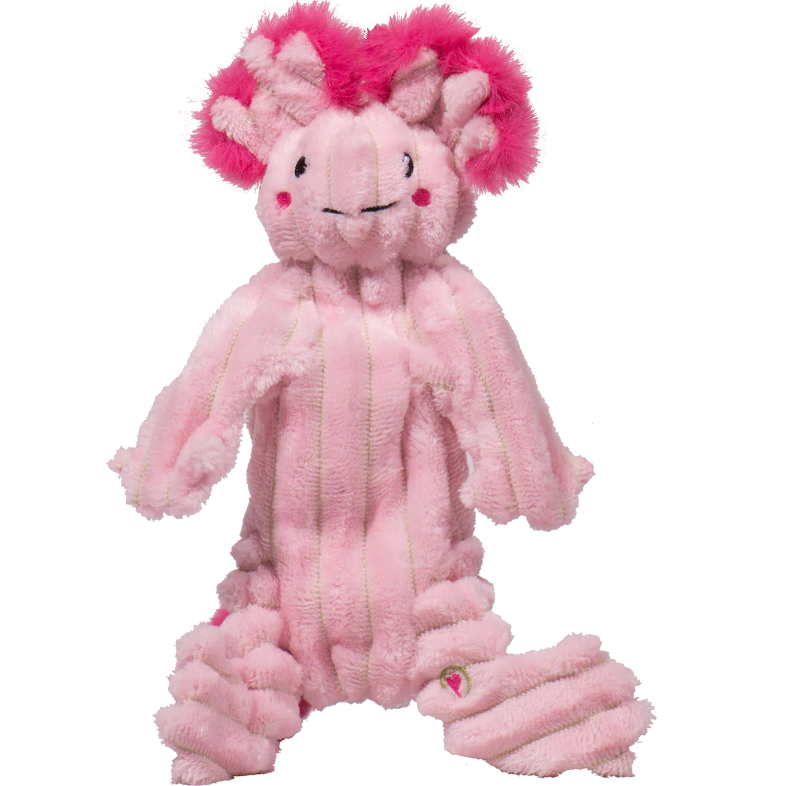 HuggleHounds X-Brace Axolotl Dog Toy