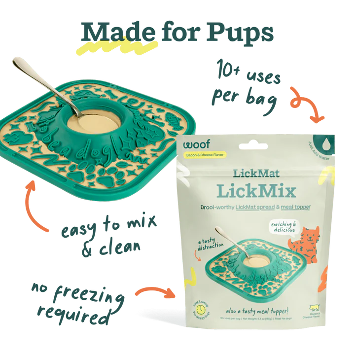 Woof LickMix Bacon & Cheese 5.5oz