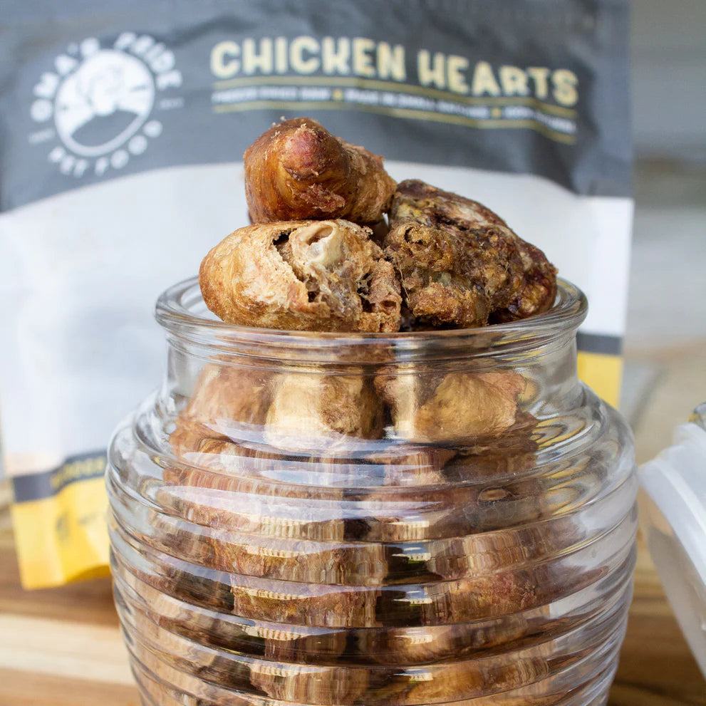 Oma's Pride Freeze-Dried Chicken Hearts 1.5oz