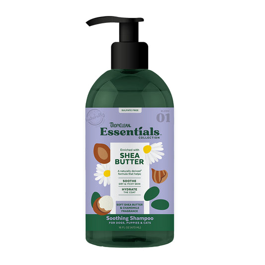 Tropiclean Essentials Shampoo Shea Butter 16oz