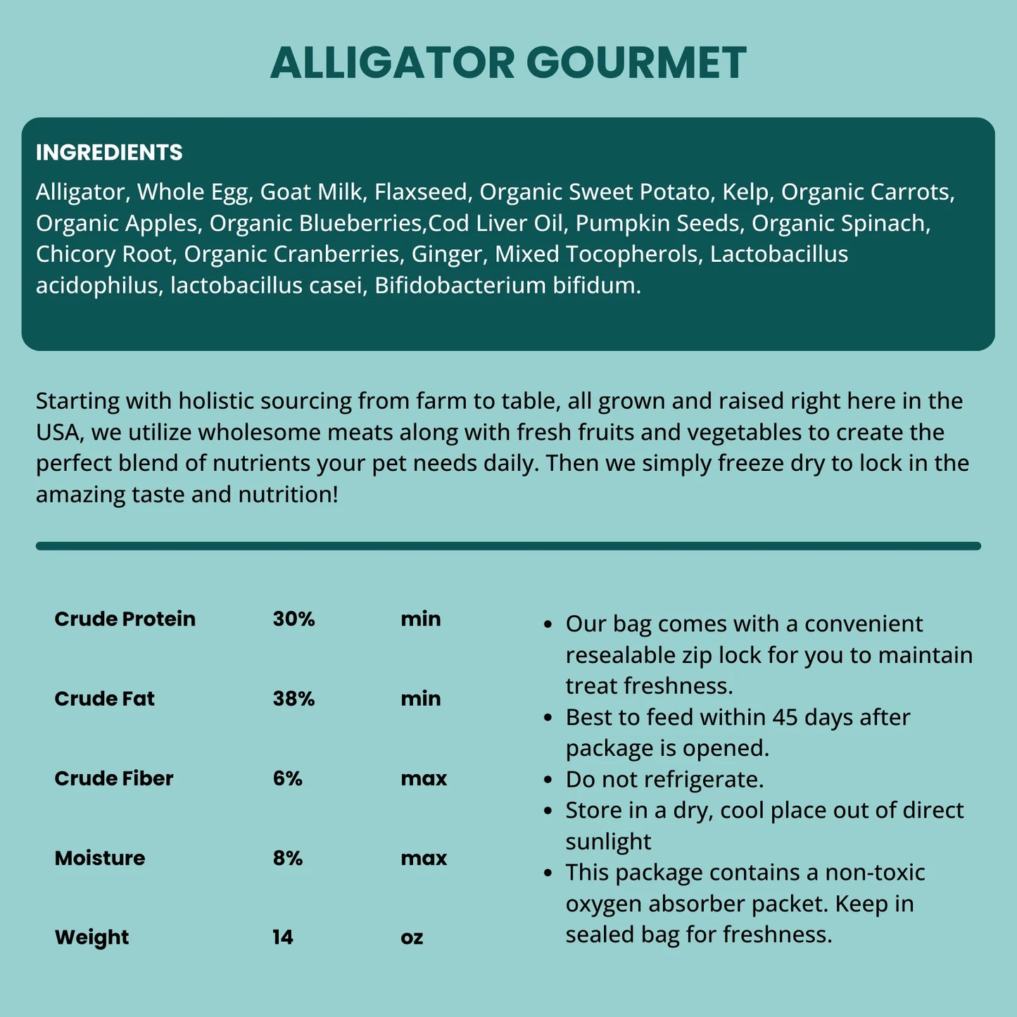 Shepherd Boy Farms Freeze Dried Alligator 14oz